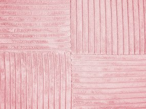 Conjunto de 2 almofadas decorativas em bombazine rosa 43 x 43 cm MILLET Beliani
