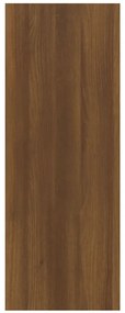 Mesa consola 78x30x80 cm derivados de madeira carvalho castanho