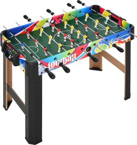 Mesa matraquilhos para crianças, 22 jogadores, 2 bolas, painéis de pontuação, 86,5 x 43,5 x 63 cm, multicolorido