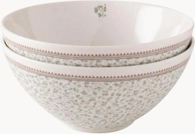 Taças em porcelana Floral, conjunto de 2