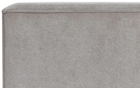 Cama de casal em tecido cinzento 160 x 200 cm LINARDS Beliani