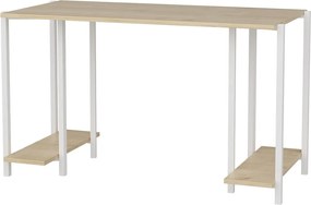 Secretária Academy – Branco Carvalho – 125,2 x 60 x 73,8 cm