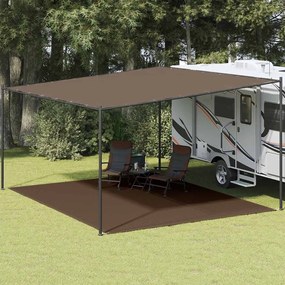 Tapete de campismo para tenda 400x500 cm castanho