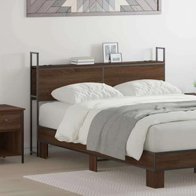 vidaXL Cabeceira de armazenamento Carvalho castanho 140 cm