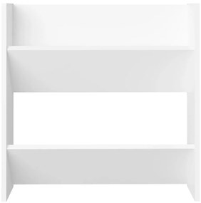 Sapateiras de parede 4 pcs derivados de madeira branco