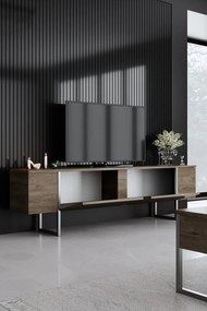 Unidade TV Luxe – Nogueira Prateada – 180 cm x 30 cm x 50 cm