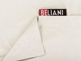 Pufe almofada XXL creme claro 180 x 230 cm FUZZY Beliani