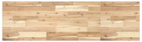 Prateleira flutuante 3pcs 120x40x2cm acácia maciça não tratada