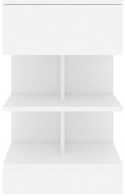 Mesa de cabeceira 40x35x65 cm derivados de madeira branco
