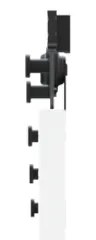 Porta Deslizante vidaXL com Conjunto de Ferragens Brancas 93x211 cm de