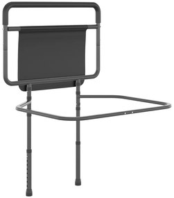 Grade para Cama de Adultos Guarda de Segurança para Cama com Altura Ajustável com Bolso de Armazenamento 71x61x86-104 cm Cinza