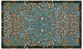 Tapete de entrada lavável William Morris