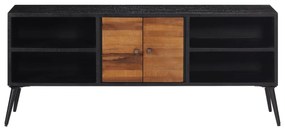 Móvel de TV 112x31x45 cm madeira de teca recuperada maciça