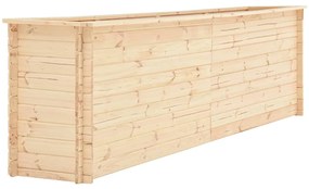 vidaXL Canteiro elevado para jardim 300x50x80,5 cm pinho 19 mm
