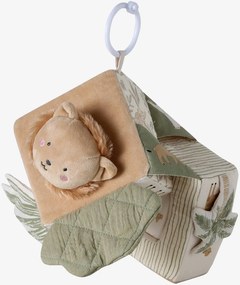 Cubo de atividades para pendurar bege