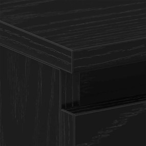 Conjunto de camas de cabeceira vidaXL 2 pcs Carvalho Preto 40x30x39 cm