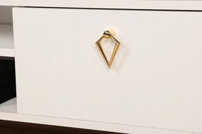 Móvel TV Posh – Branco – 143x47x40 cm