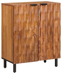 vidaXL Buffet Acabamento em Acácia Marrom 60 x 33 x 75 cm