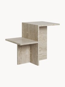 Mesa de apoio em travertino com 2 tampos Distinct