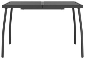 5 pcs conjunto de jantar para jardim rede de metal antracite