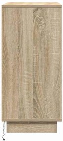 Cômoda com LED vidaXL Carvalho Sonoma 71x34,5x75 cm Madeira Engenharia