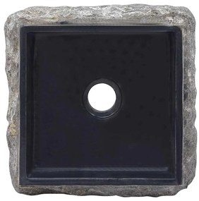 Lavatório 30x30x13 cm mármore preto