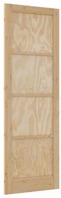 Porta Interior 'ORKDAL'78x232x4 cm Madeira Maciça Pinho