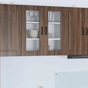 vidaXL Armário de Cozinha Kalmar Carvalho Marrom 80 x 31 x 80 cm
