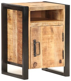 vidaXL Mesa de cabeceira 40x35x55 cm madeira de mangueira maciça