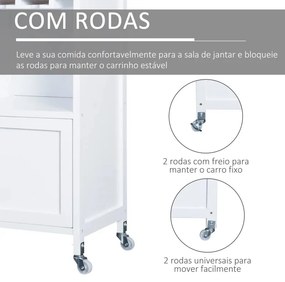 Carrinho de Cozinha Botella - Design Natura