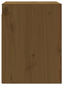 Armários de parede 2 pcs 30x30x40 cm pinho maciço castanho mel