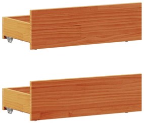 Cama sem colchão com cabeceira 90x200 cm madeira pinho maciça