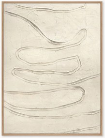 Quadro em tela pintado à mão com moldura Cloudline