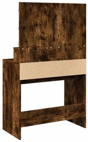 Toucador com LED 80x41x134,5 cm cor carvalho fumado