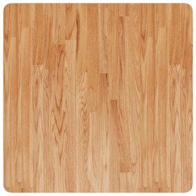 Tampo mesa quadrado 70x70x1,5cm carvalho tratado castanho-claro