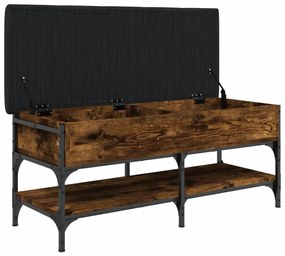 Banco sapateira 102x42x45 cm derivados madeira carvalho fumado