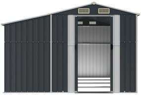 Abrigo de jardim 277x365,5x179 cm aço galvanizado antracite