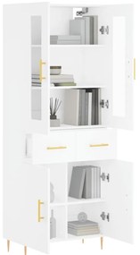 Armário alto 69,5x34x180 cm derivados de madeira branco