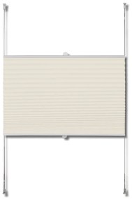 240617 Plisse Blind 40x100cm Creme