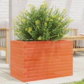 vidaXL Vaso/floreira de jardim 70x40x45,5 cm pinho maciço castanho mel