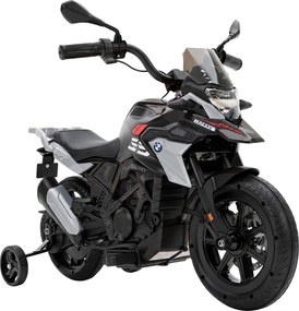 AIYAPLAY Moto Elétrica Infantil BMW G310 GS 12 V com Licença Oficial, 2 Rodas Auxiliares, Arranque Suave, 3-6 km/h, Preto | Aosom Portugal