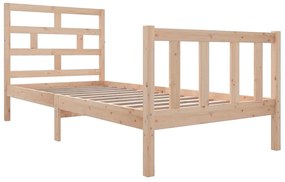 Estrutura de cama 90x200 cm madeira de pinho maciça