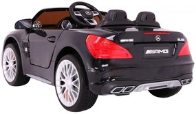 Carro elétrico para Crianças 12V Mercedes AMG SL65 Rodas de EVA, Assento de couro Preto