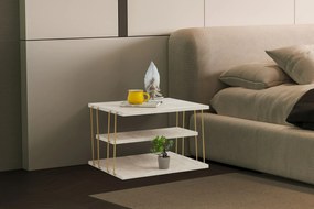 Mesa de Apoio Lifon – Travertine Gold – 50 cm x 33 cm x 40 cm