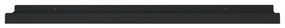 Unidade de prateleiras com rebordo 2 pcs 60x9x3 cm MDF preto