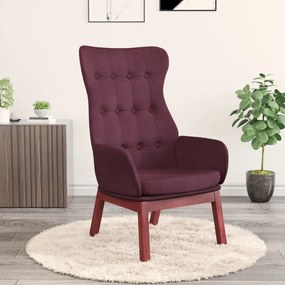vidaXL Cadeira de descanso tecido roxo