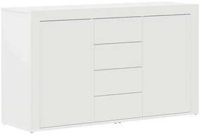 Aparador Branco Branco Madeira 120 x 36 x 69 cm Armazenamento
