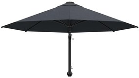 Guarda-sol de parede com mastro de metal 300 cm antracite