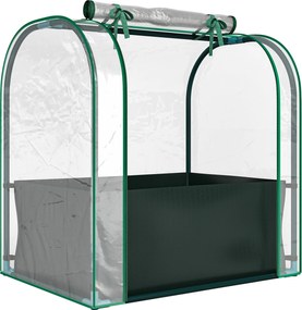 Outsunny Mini Estufa com Bolsa de Plantação Estufa Pequena Portátil para Interior e Exterior 68x50x70 cm Verde | Aosom Portugal