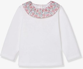 Camisola floral rosa claro